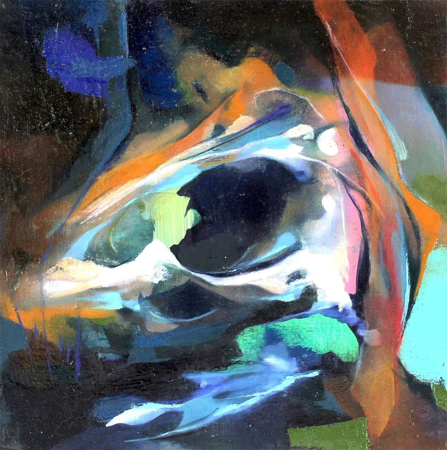 ‘Feline’ 
oil on canvas, 30 x 30cm, 2017