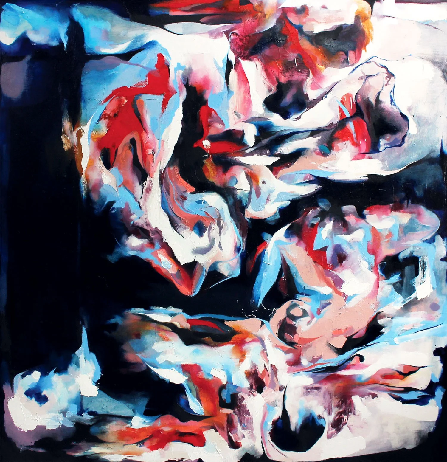 ‘Bloom’ 
oil on canvas, 191 x 186cm, 2017