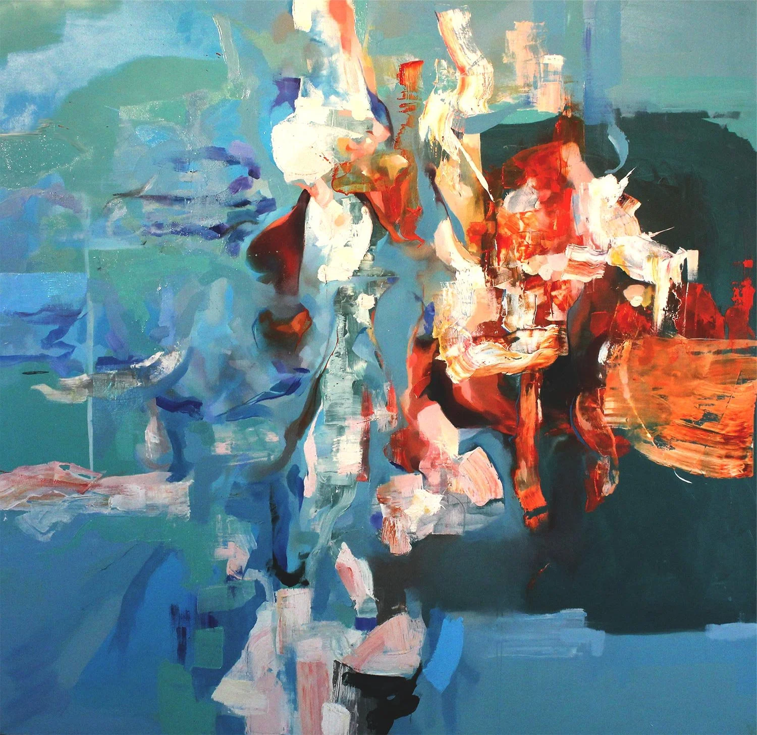 ‘Untitled’ 
oil on canvas, 170 x 165cm, 2018 
(Private Collection, Cardiff, Wales)