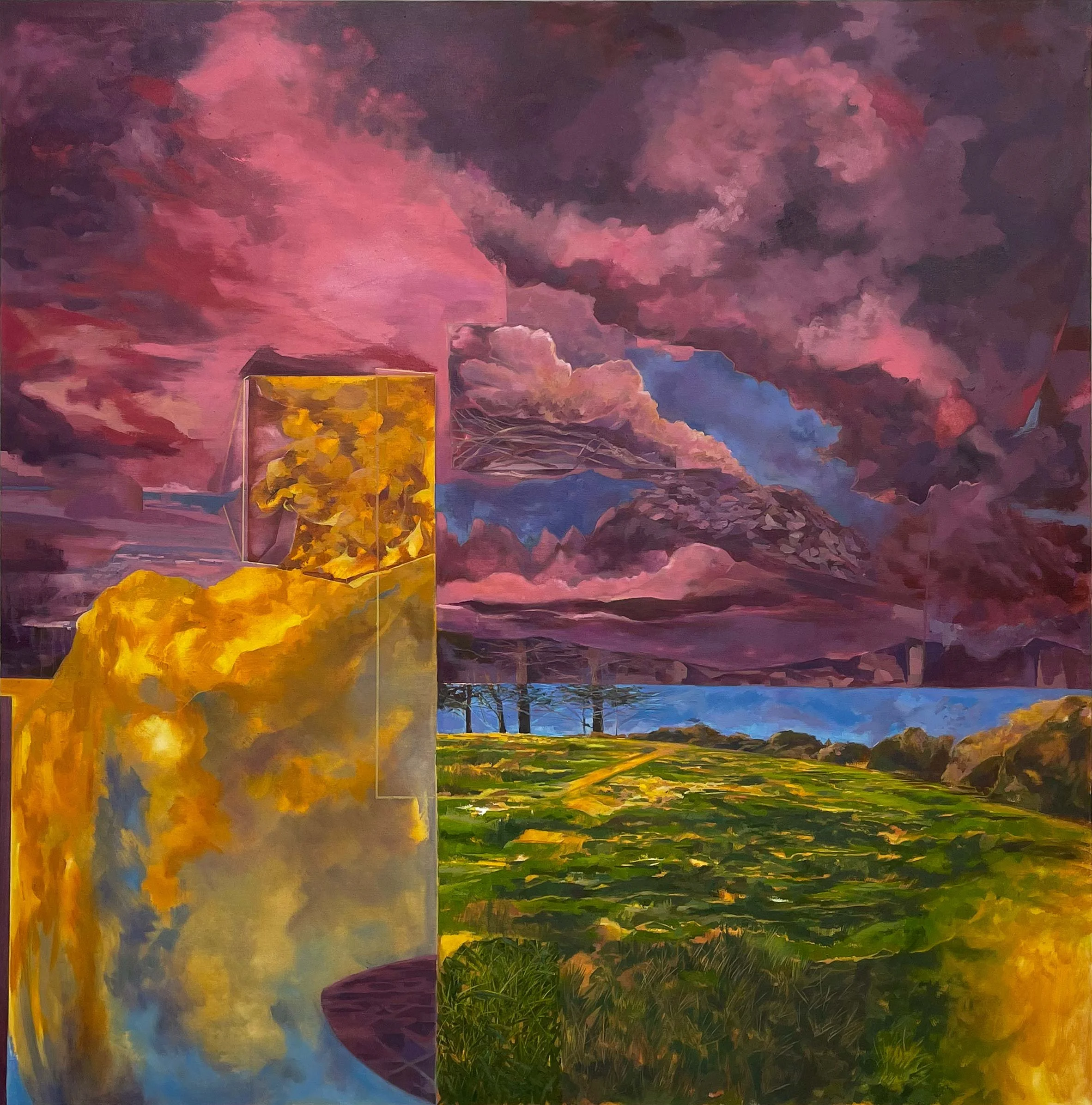 'Mutable' 
oil on canvas, 150 x 150cm, 2026