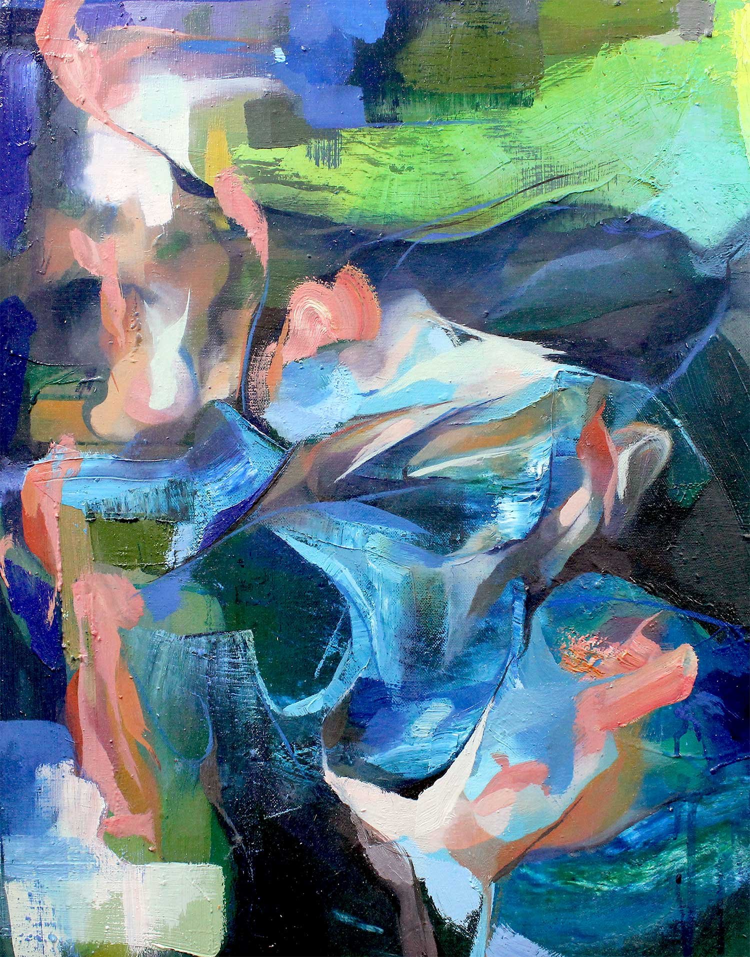 'Untitled' 
Oil on canvas, 55 x 44cm, 2018
(Private Collection, UK)