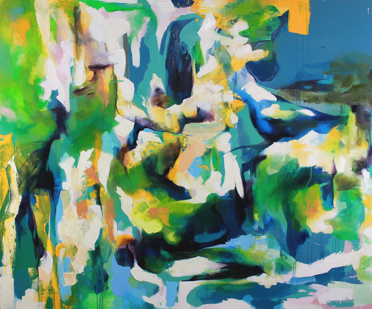 'Terrain' 
oil on canvas, 140 x 175cm, 2017