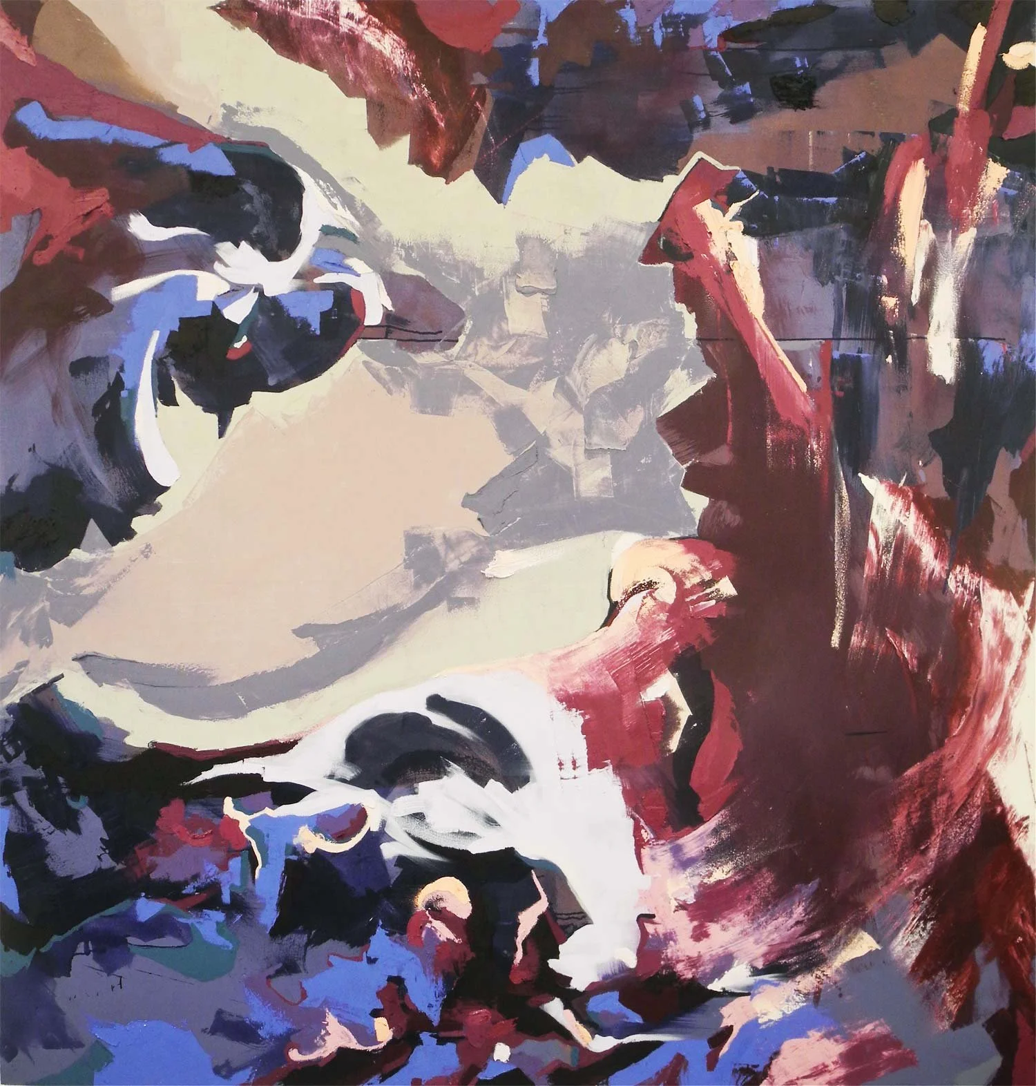 ‘Dichotomy’ 
oil & acrylic on canvas, 191 x 181cm, 2014