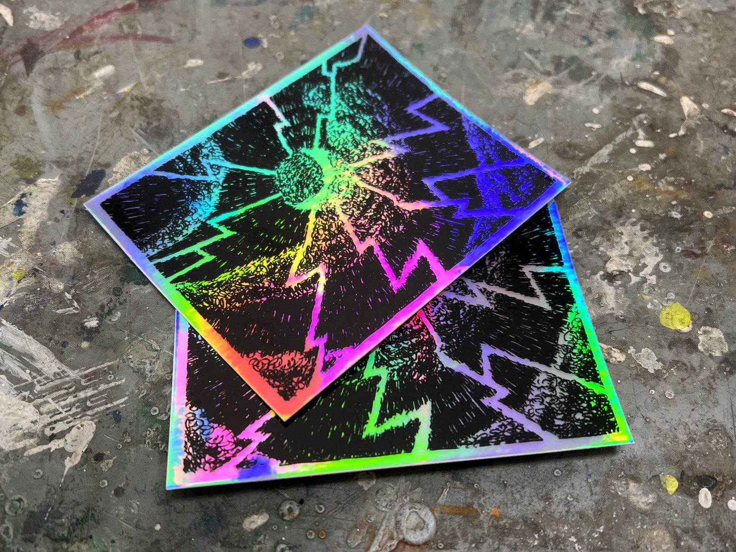 Lightning Holographic Sticker — Benjamin Degen