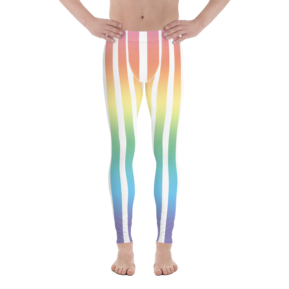 Men's Leggings: Pastel Rainbow — Lux Luminous