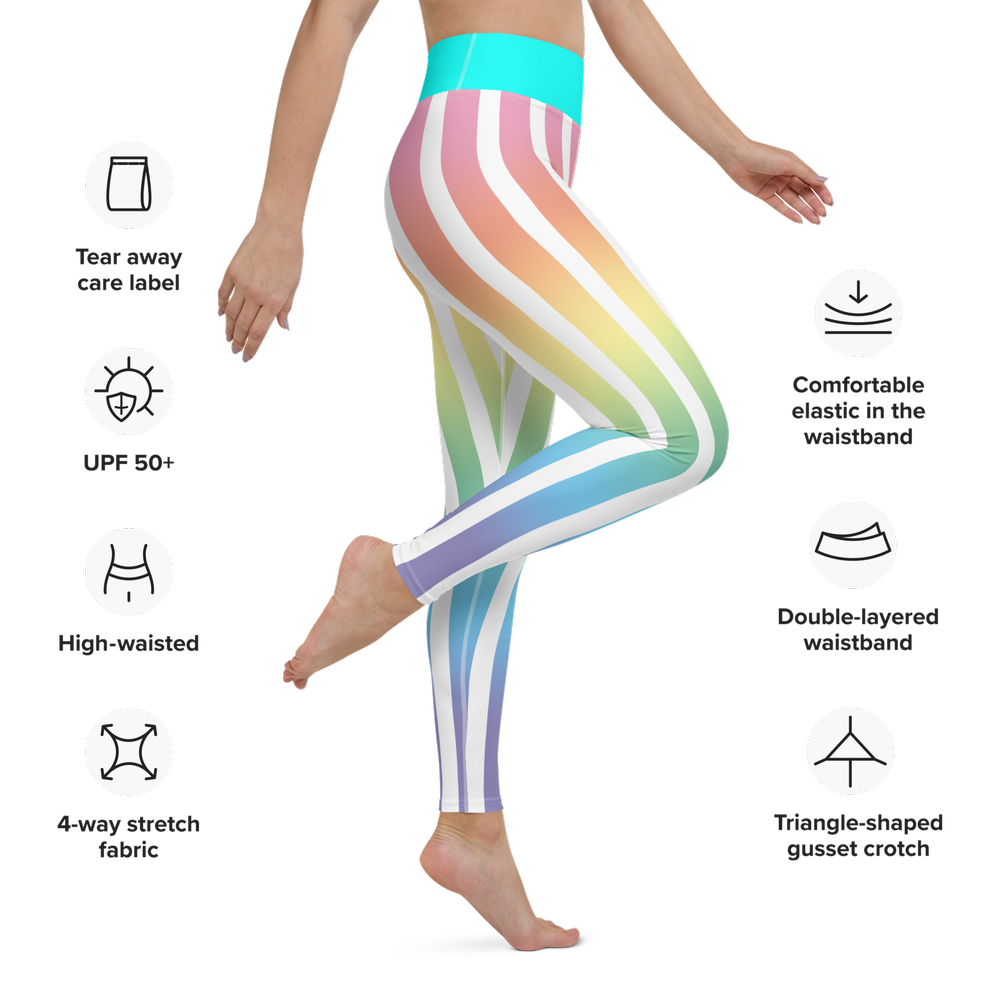 Men's Leggings: Pastel Rainbow — Lux Luminous