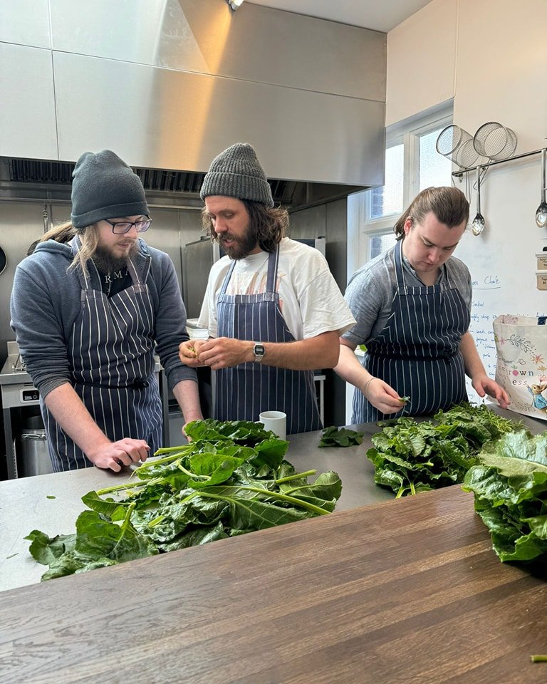Sea beets have an incredibly rich and salty flavour and are growing all around us. 

Three cornered garlic was our favourite and really helped to flavour the dish with zesty Alexanders giving it a citrus pop!

All ingredients trainees hadn't tried be