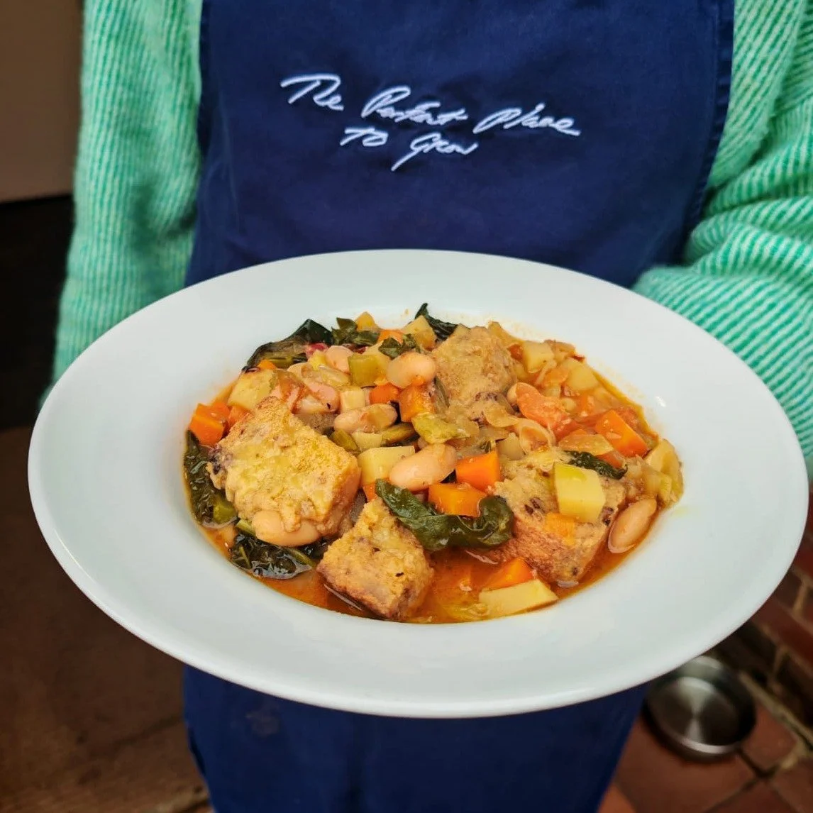 Our specials this week.

We always have our SOUP + SANDWICH for &pound;12 offer available!

SOUP OF THE WEEK:
-Ribollita - Tuscan Veggie Stew (picture 1)

SANDWICHES OF THE WEEK:
-Mortadella, Mozzarella, Artichoke + Pesto Toastie (picture 2)
- Mozzar