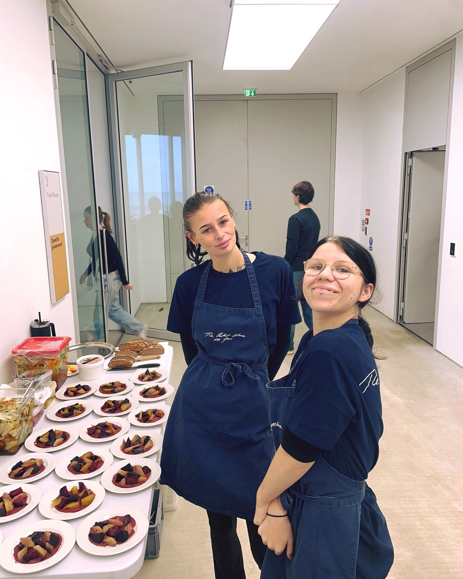 Bridget Riley: Learning to See, opened at@turnercontemporary last week and The Perfect Place To Grow were again invited to cater for the exhibit's opening lunch. Our trainees helped to prepare, cook and serve a three course meal consisting of Pickles