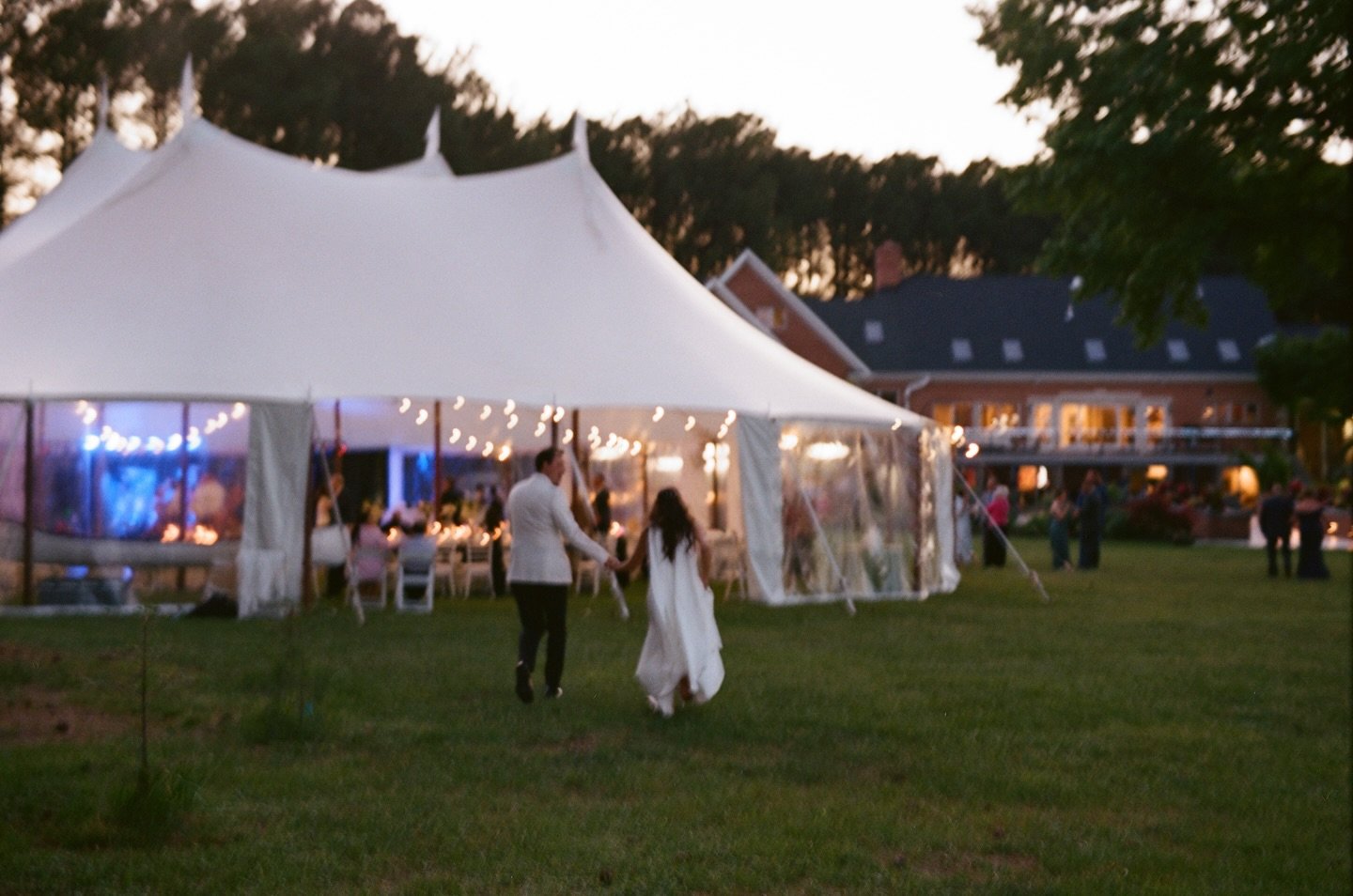 Backyard tent, dogs, fireworks. Do you really need much more?