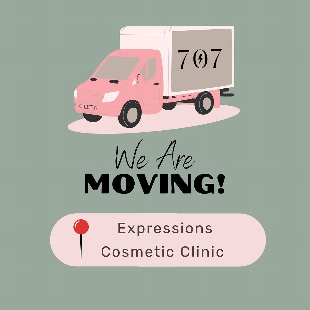 News is out 😋 707 will be located inside @expressionscosmeticclinic 💖 I have no doubt you&rsquo;ll love it just as much as my current space. I&rsquo;ll be sure to send reminders for clients who have appointments in July 🤍 Please reach out if you h