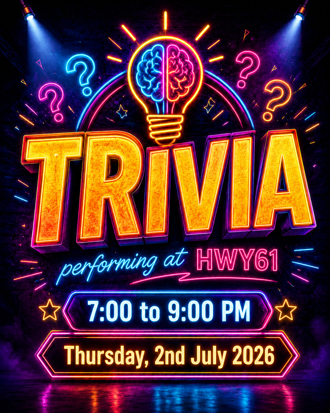 Brain Battle: Trivia Night at HWY61