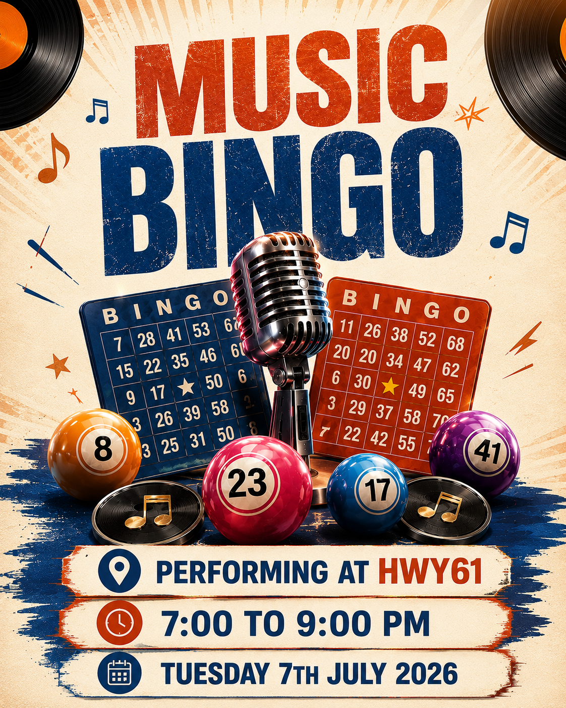 Music Bingo Night at HWY61