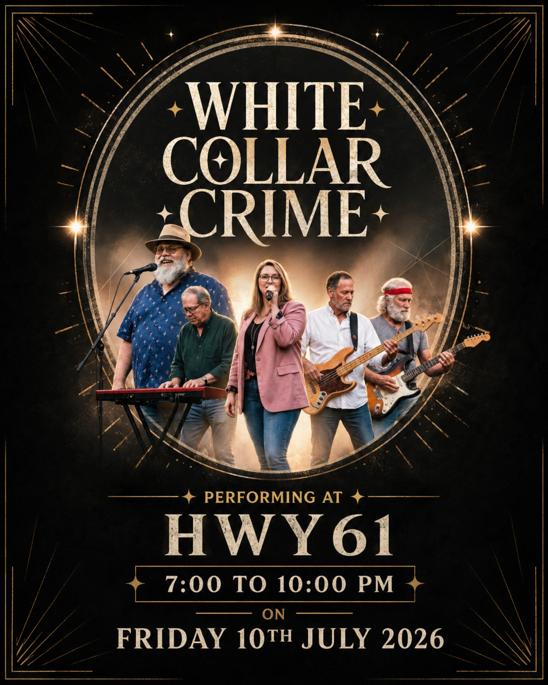White Collar Crime Live at HWY61 | Friday Night Live Music