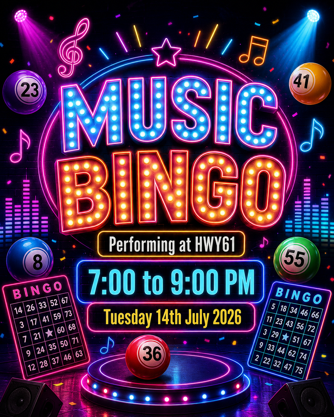 Music Bingo Live at HWY61