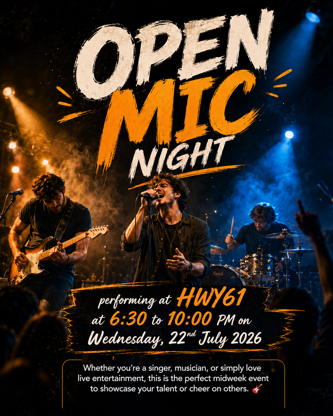 Live Open Mic Night at HWY61 – Music, Talent & Great Vibes