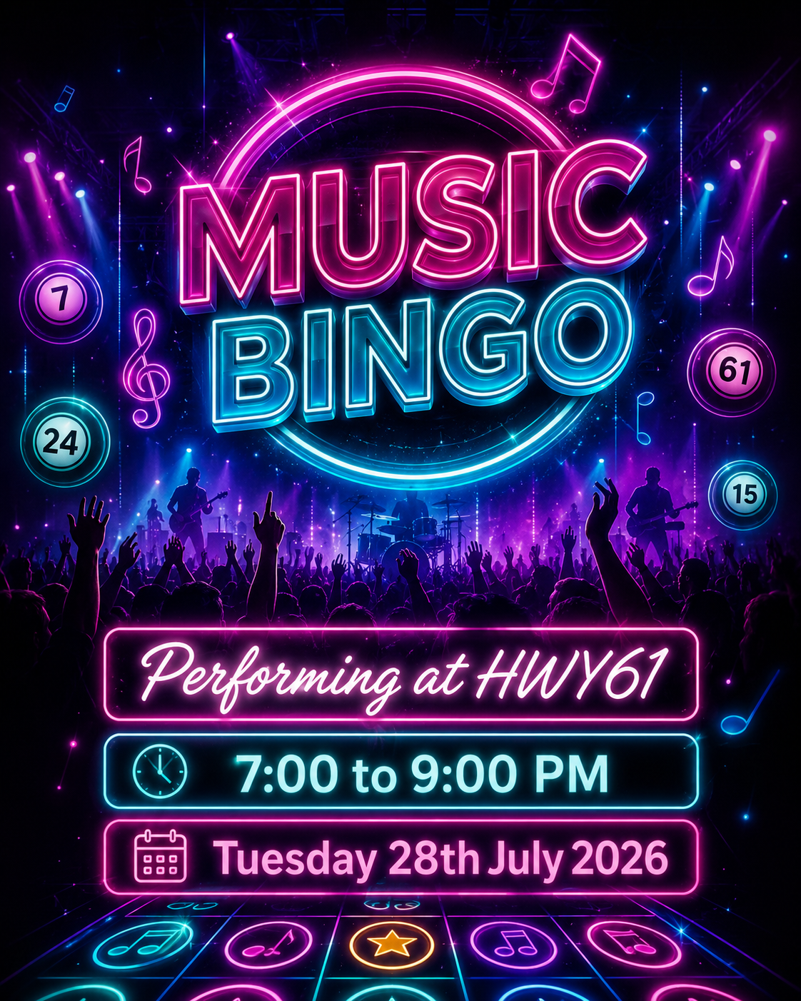 Play the Hits: Music Bingo Live at HWY61