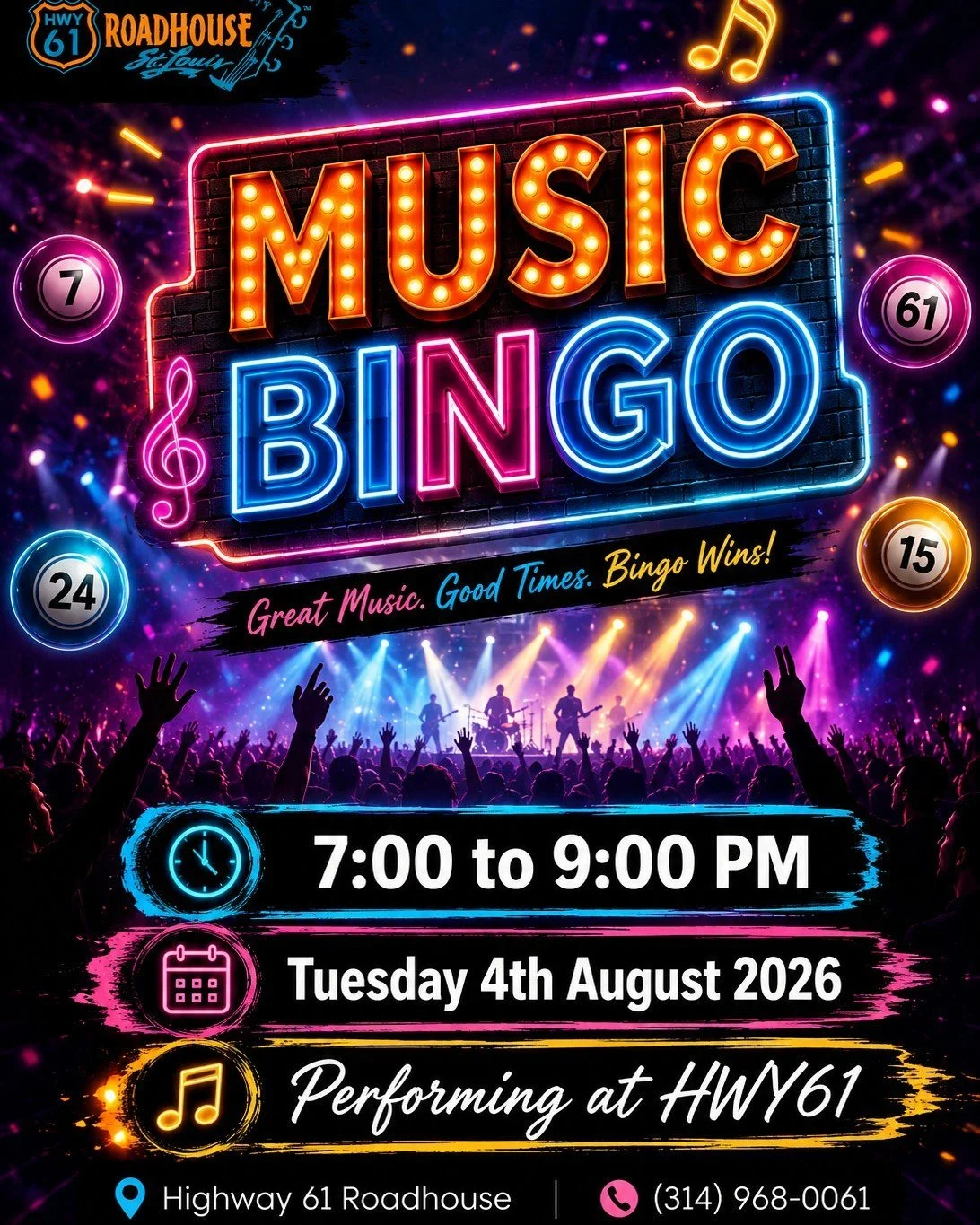 Music Bingo Night at HWY61!