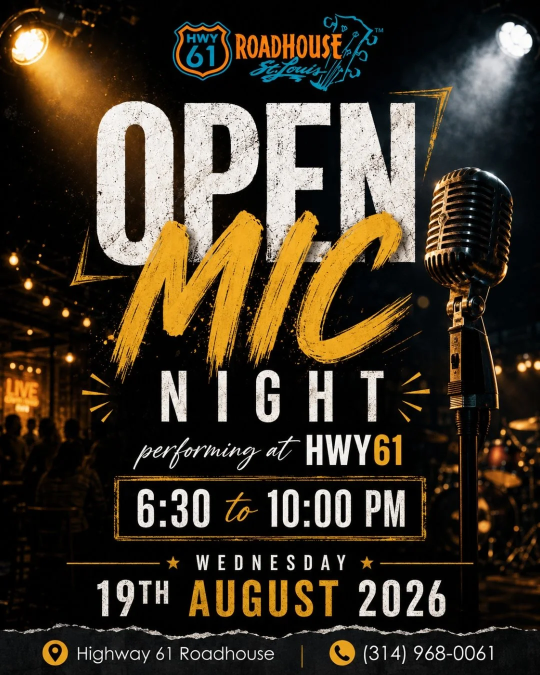 The mic is open and the stage is yours!
