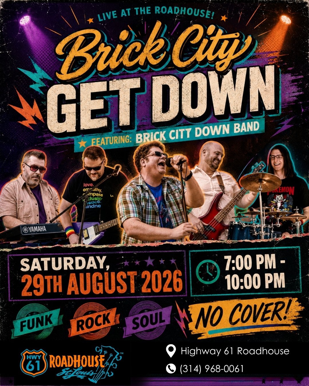 Funk. Rock. Soul. One big Saturday night!