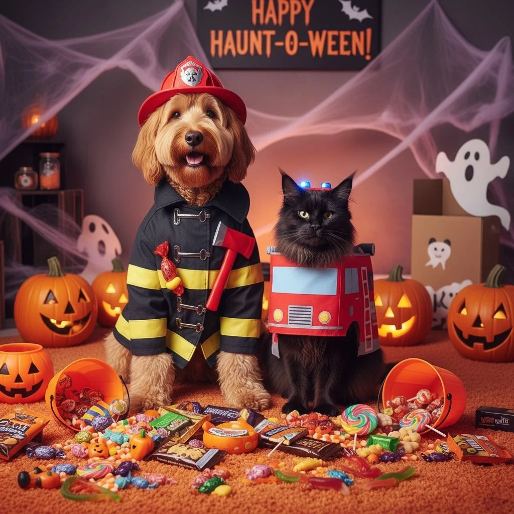 HAPPY HALLOWEEN! 🎃 👻 Keep the night fun and safe for your furry friends with these quick reminders from Dr. Cindy Bressler, founder of @wavehamptons

Keep candy out of reach &ndash; Chocolate and xylitol (in sugar-free treats) are toxic to pets.
 W