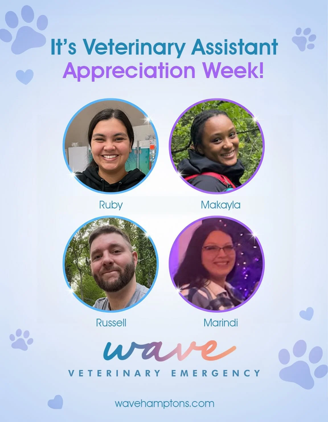 It&rsquo;s Veterinary Assistant Appreciation Week! 💙🐾 

It takes a special kind of heart to care for animals. 💜🐶🐱

This week we celebrate our incredible veterinary assistants for their dedication, expertise, and compassion. We are so lucky to ha