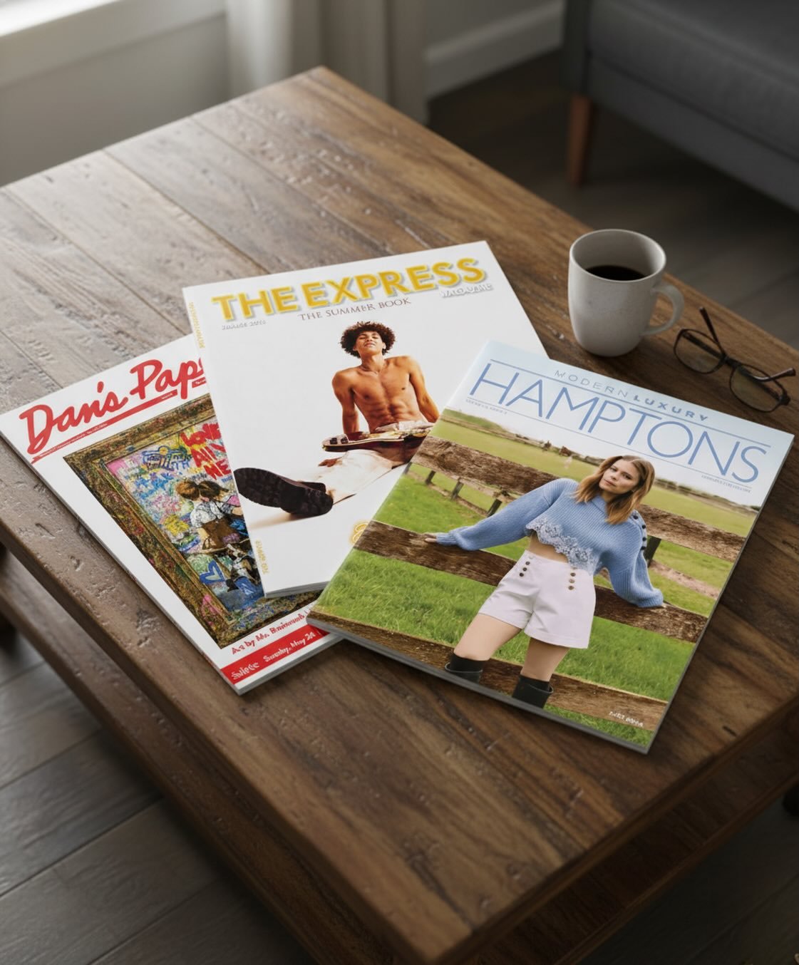 New issues of @hamptonsmag @27east and @danspapers are out now in the Hamptons! Be sure to pickup a copy and keep an eye out for us! 💙💜🩷🧡💛
