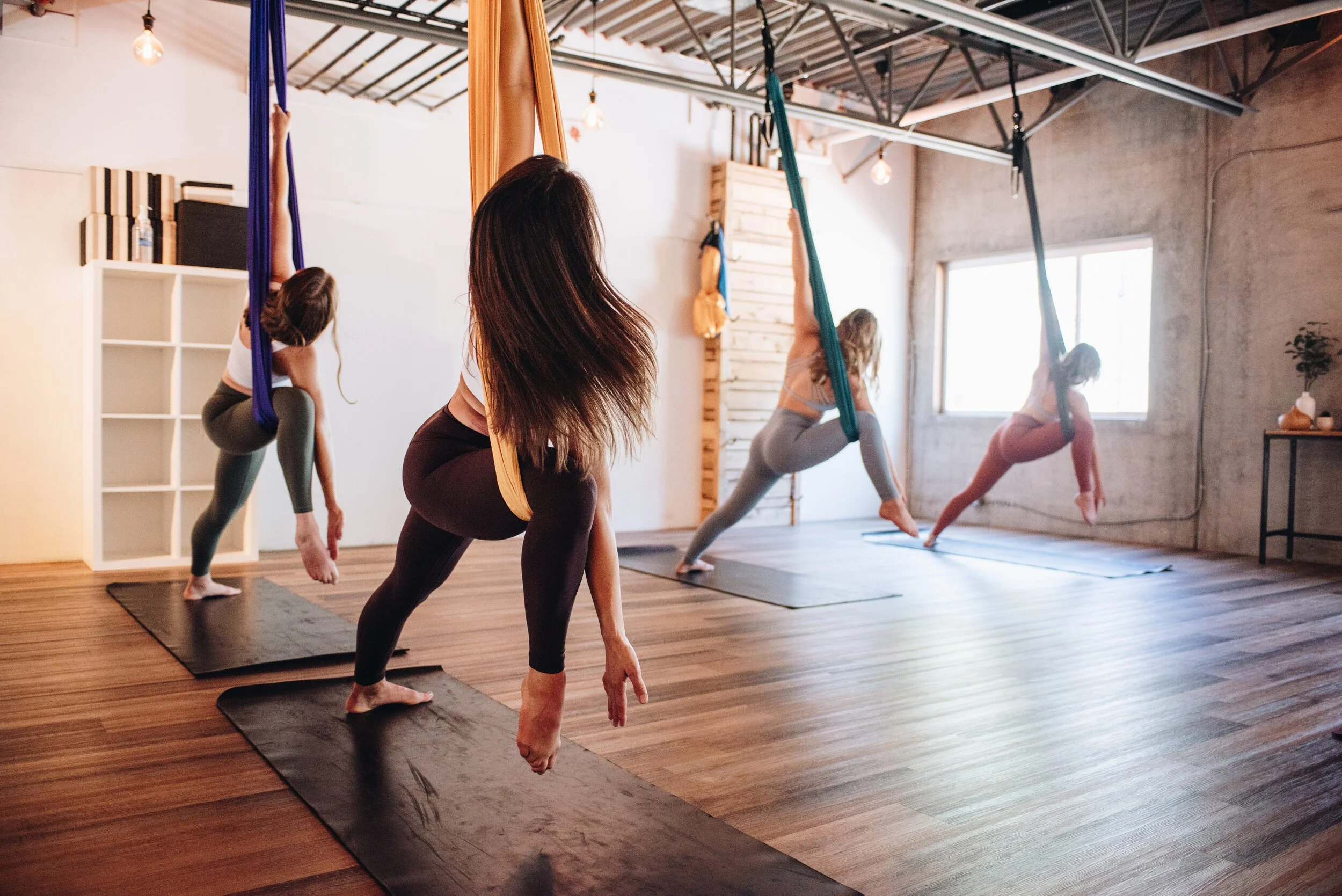 Aerial Yoga flow, hilo, hawaii, aerial, people's sanctuary