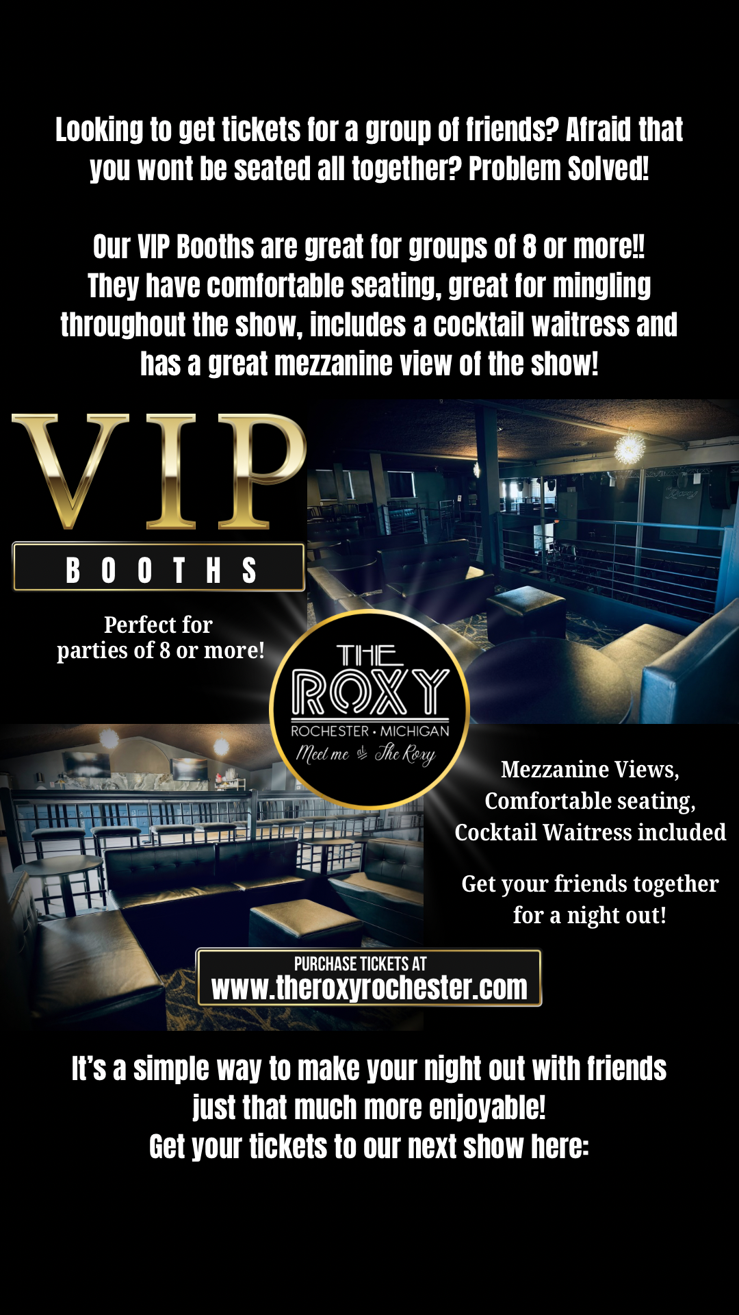 Information — The Roxy - A Live Entertainment Venue