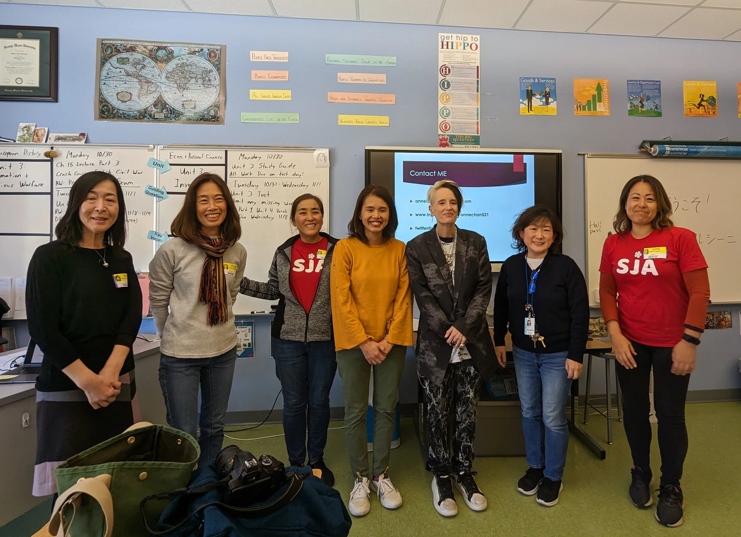 SJA joins Anne Crescini’s visit to Yorktown High School