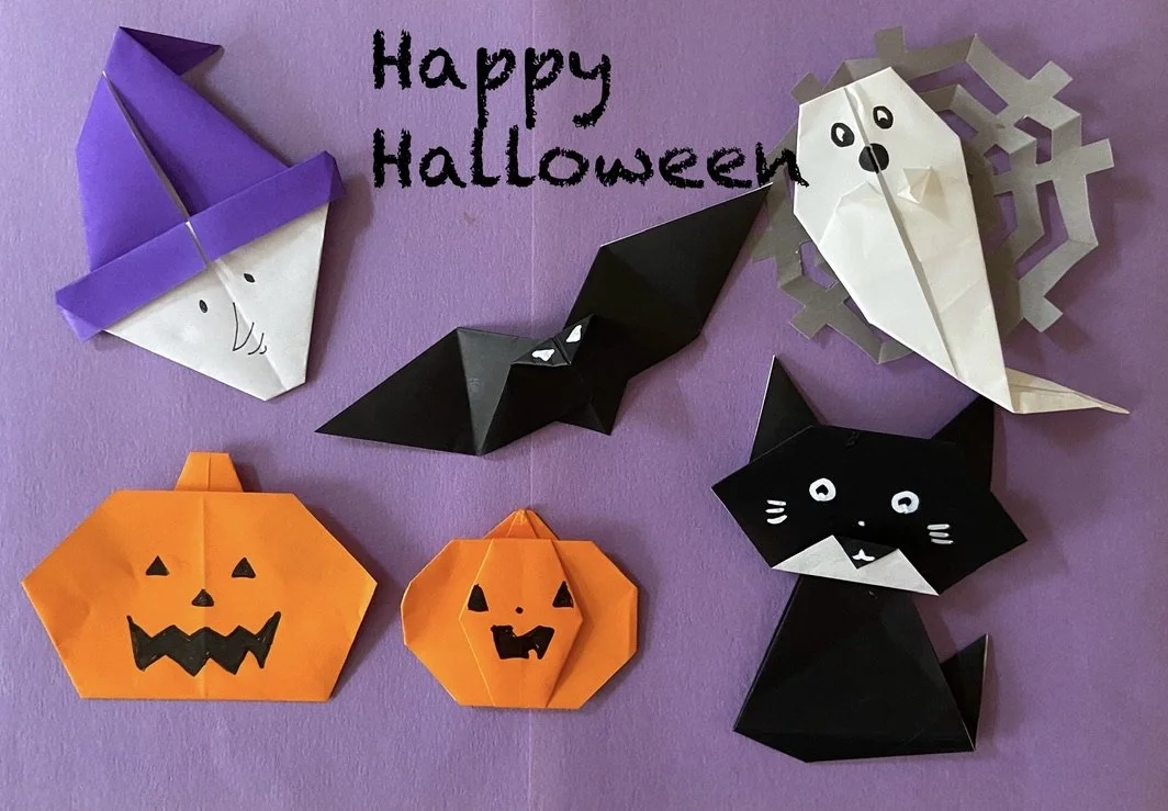 Halloween Origami at Aurora Hills Library