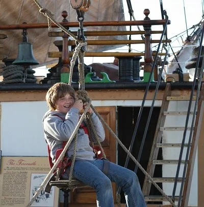 The Mare Island Company welcomes the San Francisco Maritime National Park Association to the Mare Island waterfront for student only educational day programs.