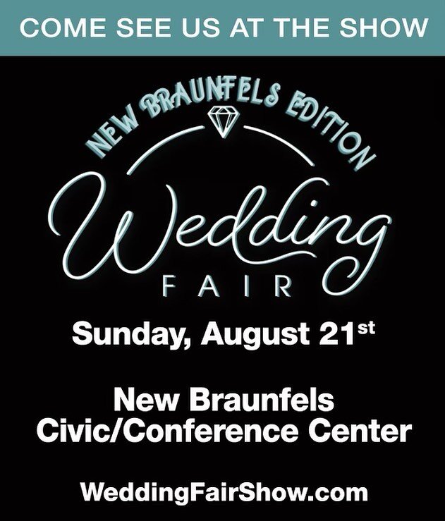 Looking for a professional videographer for your upcoming wedding? Come check out my booth at the New Braunfels Wedding Fair this Sunday! Open from 12-4p. #videography #videographer #wedding #weddingvideography #weddingvendor #newbraunfels #nbtx #tex