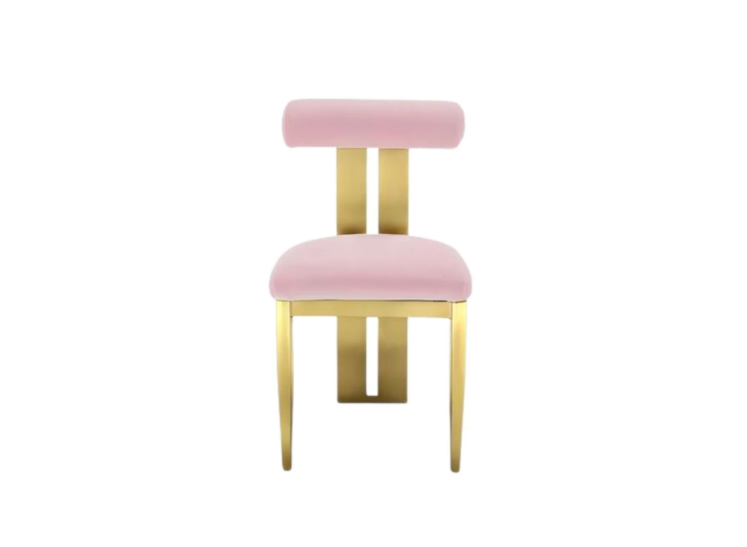 The Nova Dining Chair - Pink and Gold