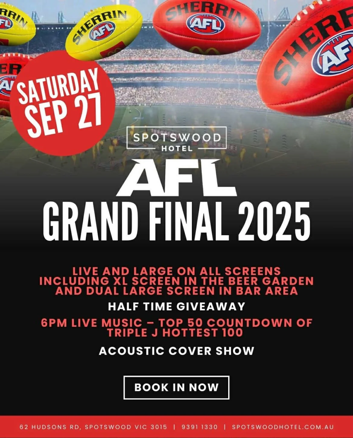 Grand Final Day @ The Spotty