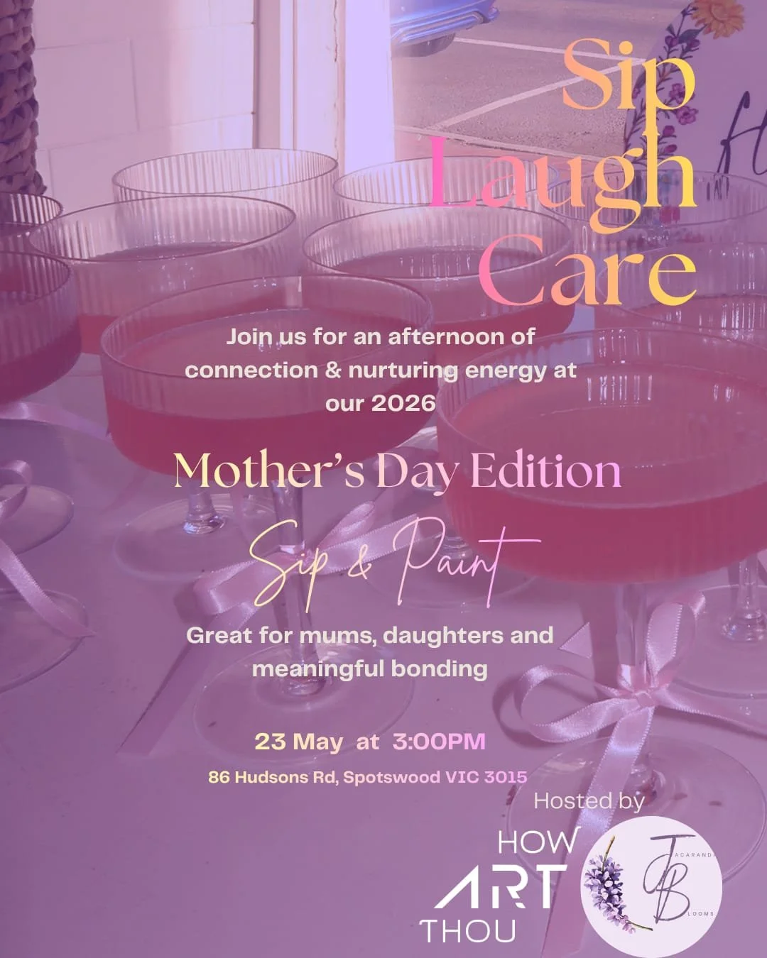 Mother’s Day Sip & Paint + Floral Therapy Workshop