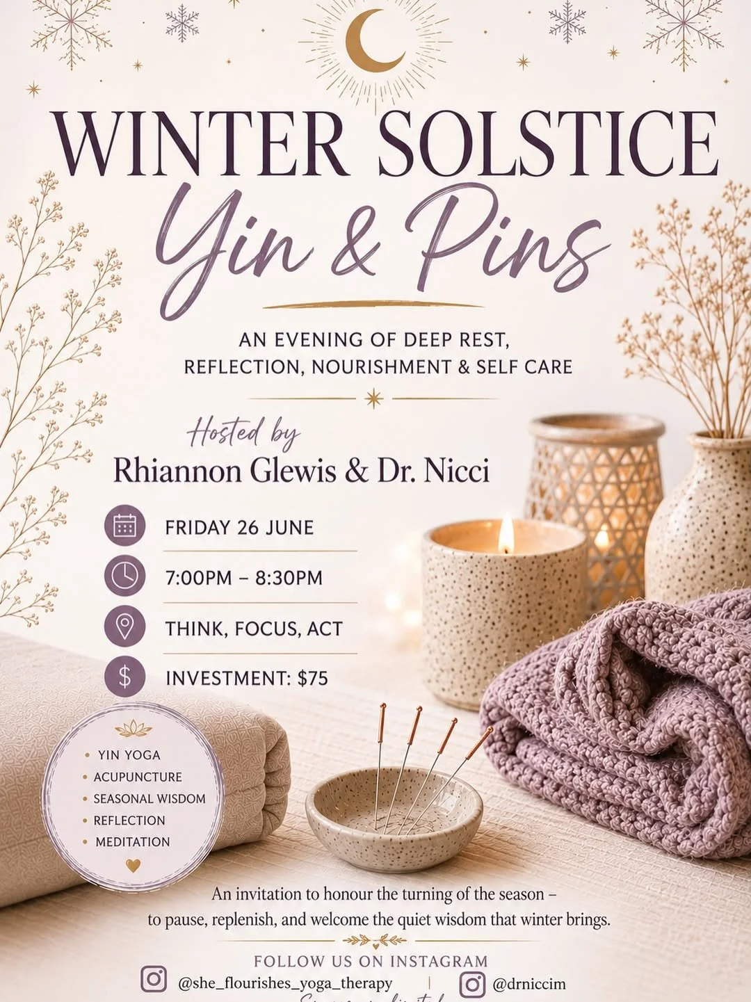 Winter Solstice Yin & Pins