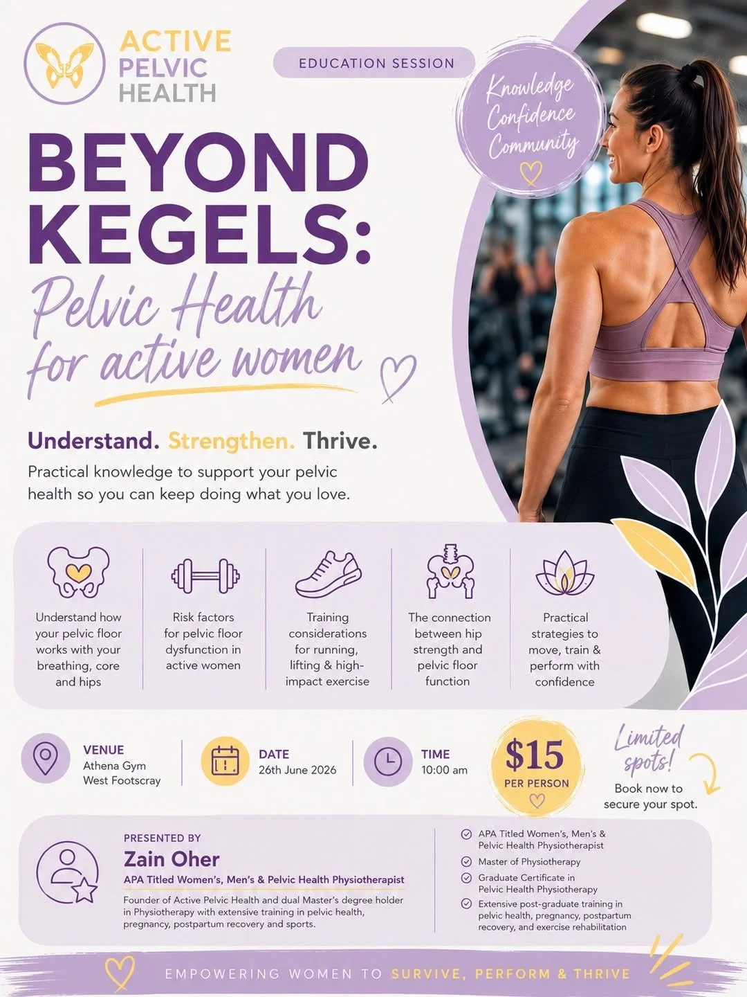 Beyond Kegels: Pelvic health for active women