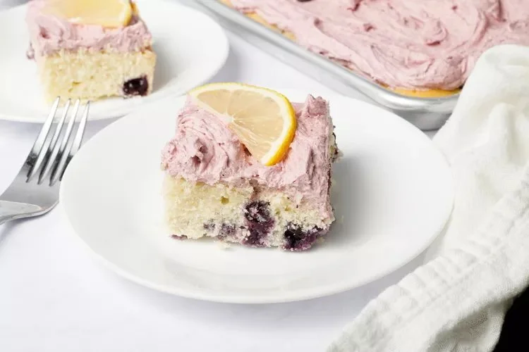 Lemon-Blueberry Sheet Cake