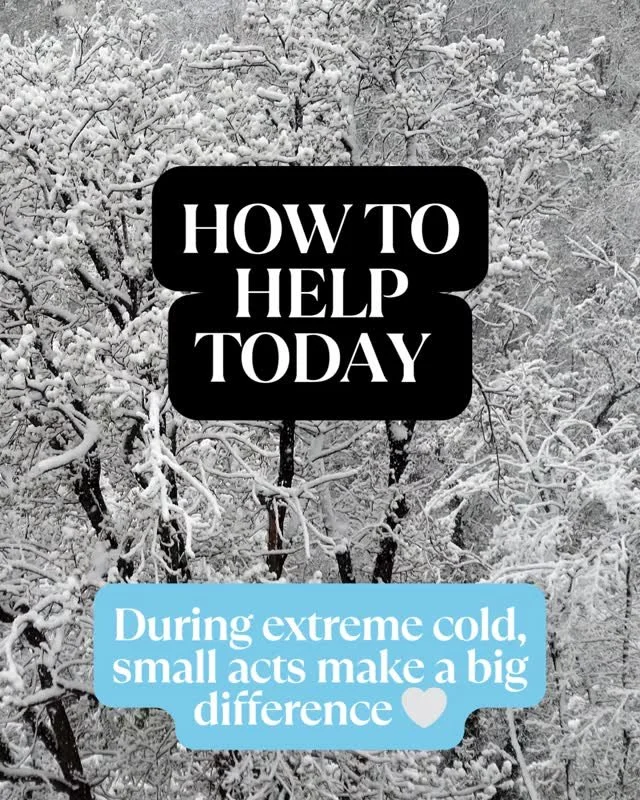 During extreme cold, small acts can make a big difference. Check on neighbors, share what you can, and help keep our community safe and warm 🤍❄️