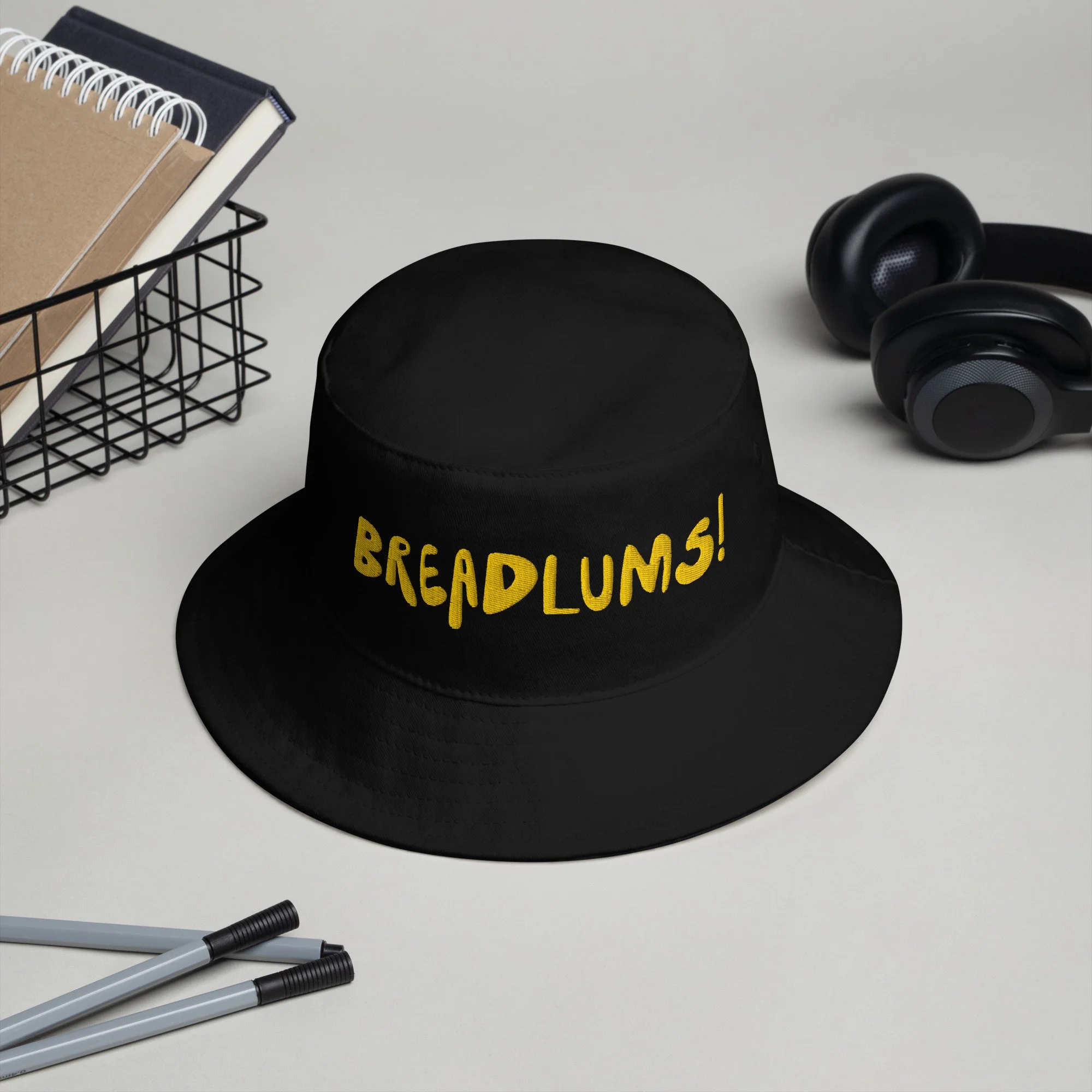 Black Breadlums Bucket Hat