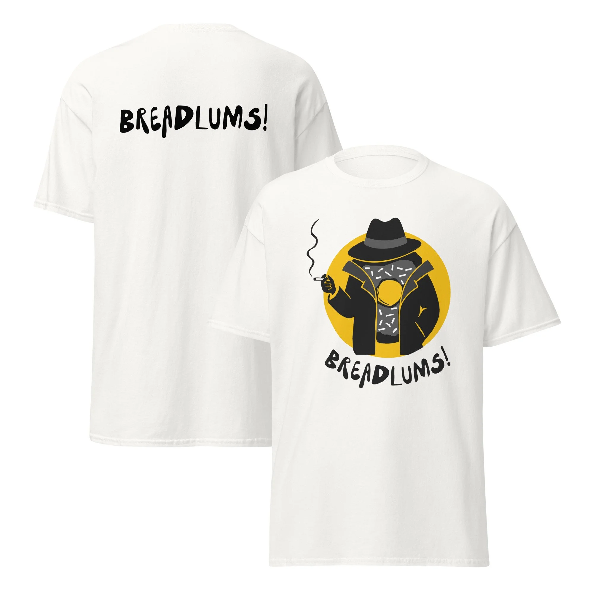 Breadlums White Unisex Tee Shirt
