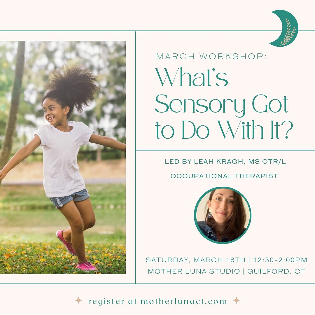 Dive into the world of sensory processing with us next month! Join Leah Kragh @flourish_familysupport , pediatric OT &amp; family support specialist, for an enlightening workshop designed for caregivers, educators, grandparents, and parents alike. Di