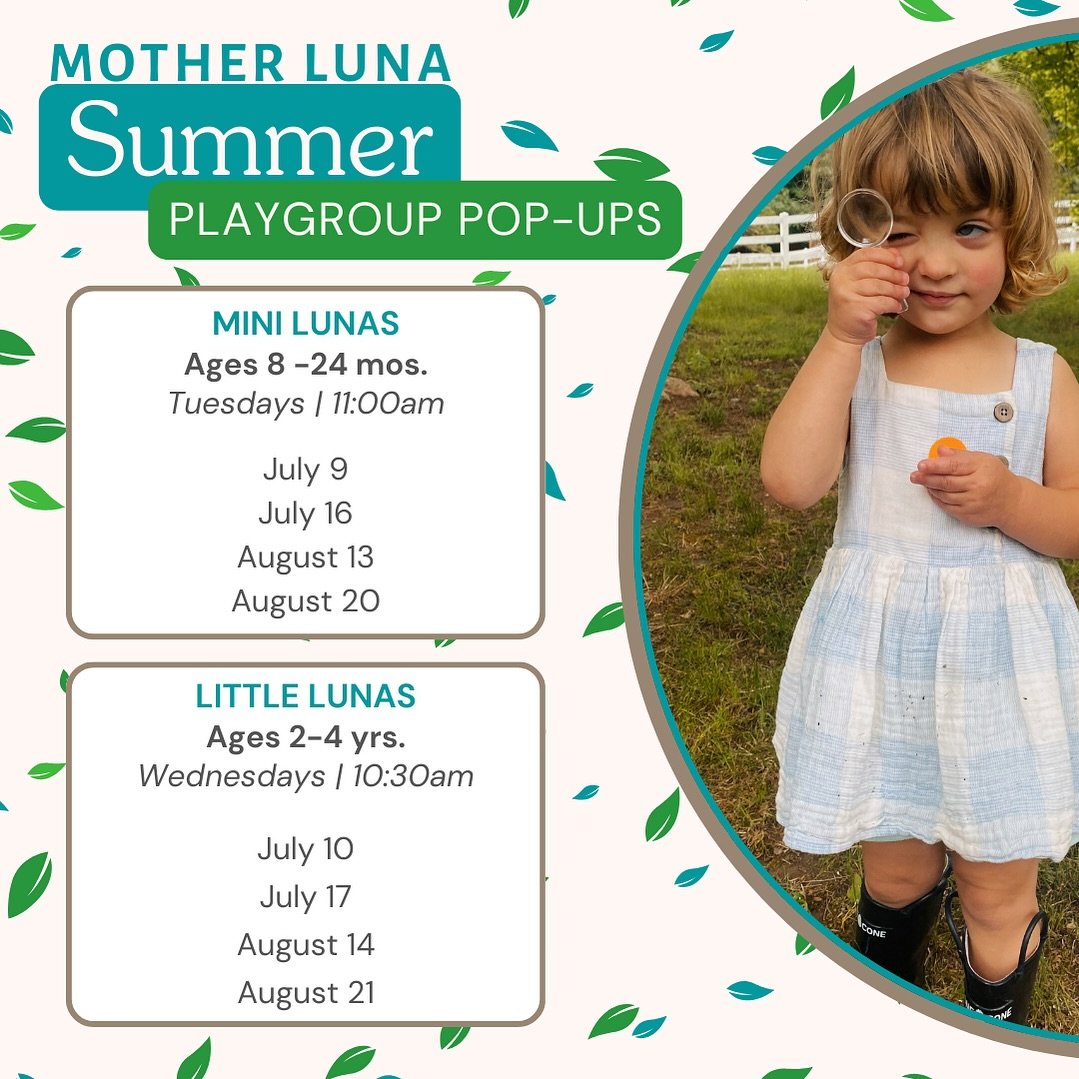 It&rsquo;s the news we&rsquo;ve all been waiting for...Summer playgroup pop-ups are OPEN for registration! ☀️Sign up for individual classes or save by joining us for all 4 dates. But hurry, spots are filling up fast! Come join us for some joy-filled 
