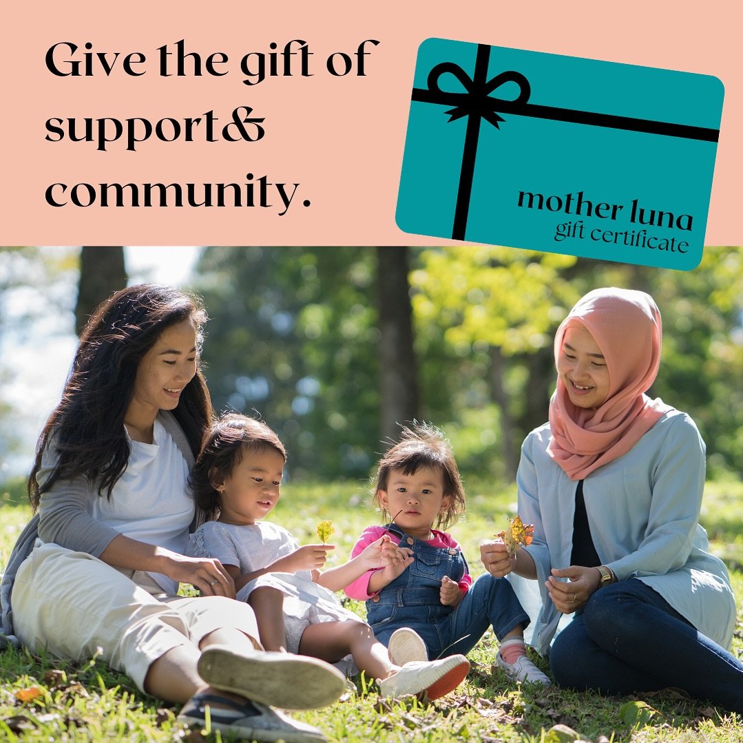 Give the gift of ✨community, connection, and support✨ to the amazing moms and moms-to-be in your life this Mother&rsquo;s Day with a Mother Luna gift certificate! 🎁

Our gift certificates unlock access to our outdoor playgroups, empowering support g
