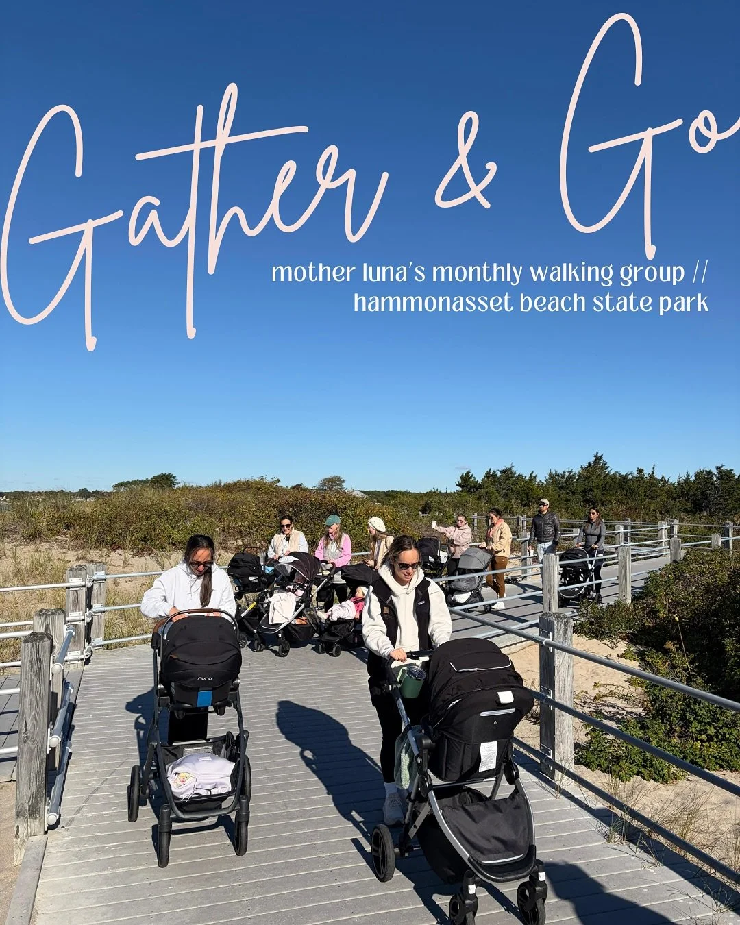 Ocean breeze, warm drinks, and good company &mdash; what more could a mama ask for? ☕️🌊☀️💛

Join us for our next Gather &amp; Go Beach Walk &mdash; free coffee, tea &amp; snacks, stroller-friendly, and full of good vibes and connection.

Hope to se