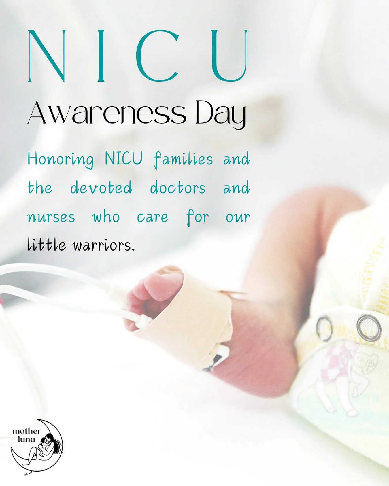 Today, on NICU Awareness Day, we honor our little warriors, their incredible families, and the dedicated NICU doctors and nurses who provide life-saving care every day. Whether you&rsquo;ve spent a few days or several months in the NICU, we see ✨your