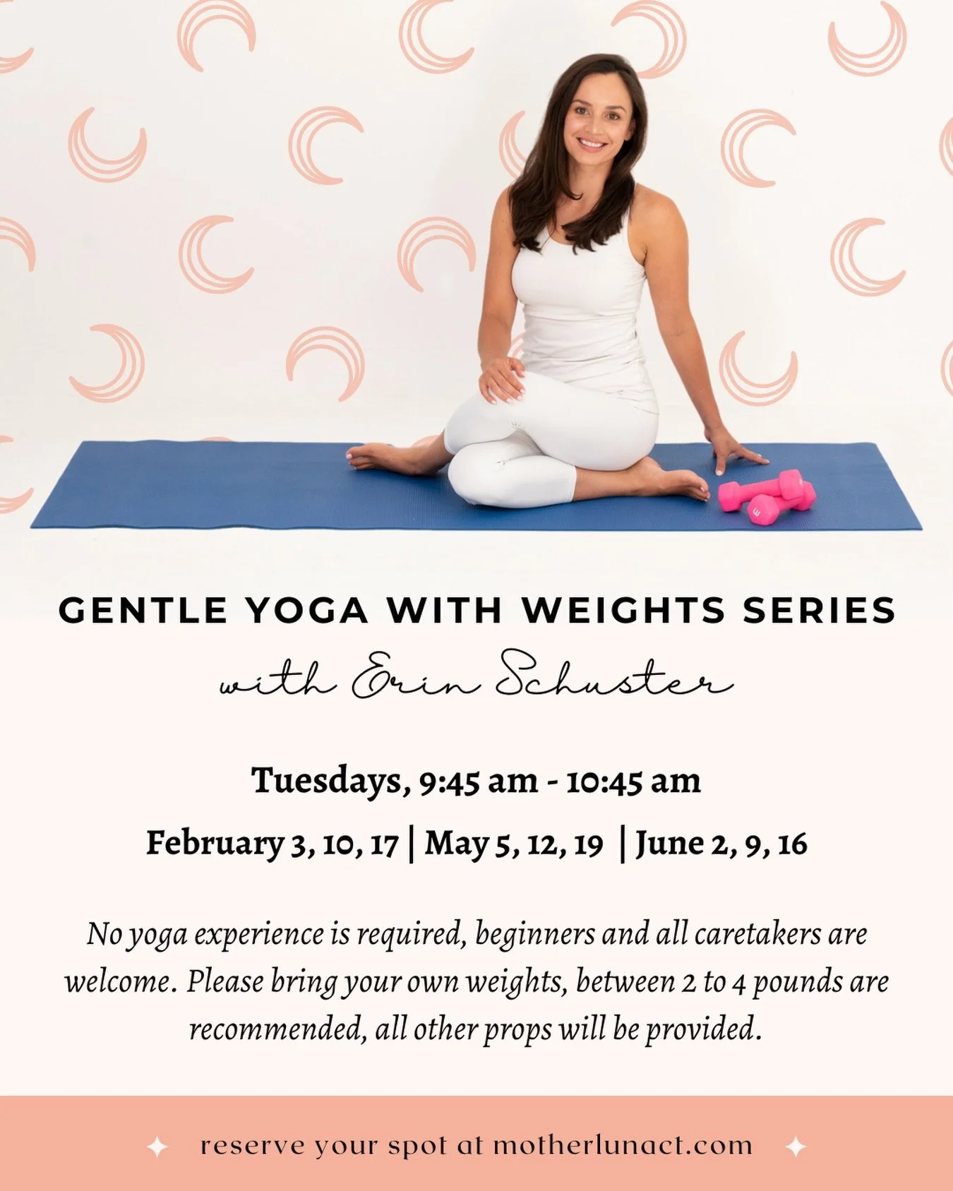 Build strength, reduce stress, and move with intention 💛 Our Gentle Yoga with Weights Series with Erin Schuster @shorelinectyoga is a slow-paced, beginner-friendly class designed to support both body and mind.

This unique yoga + light strength trai