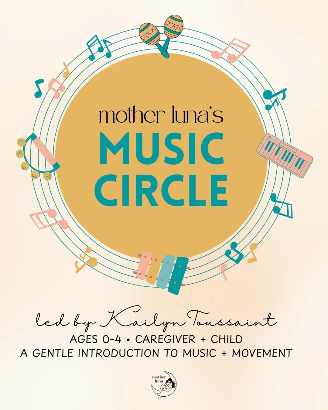 🎶 𝐌𝐮𝐬𝐢𝐜 𝐂𝐢𝐫𝐜𝐥𝐞 𝐢𝐬 𝐜𝐨𝐦𝐢𝐧𝐠 𝐭𝐨 𝐌𝐨𝐭𝐡𝐞𝐫 𝐋𝐮𝐧𝐚 🎶

You&rsquo;ve been asking&hellip; and we&rsquo;ve been listening 💛

We&rsquo;re so excited to introduce 𝐌𝐮𝐬𝐢𝐜 𝐂𝐢𝐫𝐜𝐥𝐞 - a space for connection, movement, and making