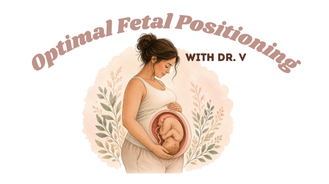 Optimal Fetal Positioning Workshop for expectant parents at Mother Luna, led by Dr. V, chiropractor and birth preparation educator.